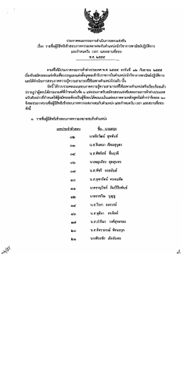 ประกาศคณะกรรมการดําเนินการสอบแข่งขับ
