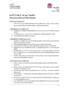 Parvovirus B19 and Fifth Disease (Thai)