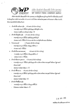 บริษัท ดับบลิวพี เอ็นเนอร์ยี่ จำกัด (มหาชน)