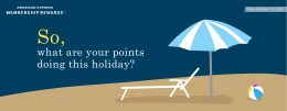what are your points doing this holiday?