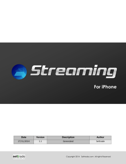 Streaming for iPhone