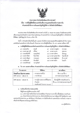 ตำแหน่งนักวิชาการเงินและบัญชีปฏิบัติการ สังกัดสำนักสิริพัฒนา