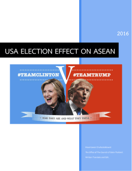 USA ELECTION EFFECT ON ASEAN