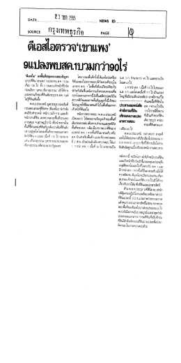 ดีเอสไอตรวจิเขาแพงํ 9เเปฌพบสค.าบวมกว่า9อไรํ