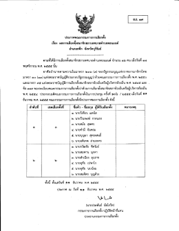 ประกาศ กกต.เรื่องผลการเลือกตั้ง ส.ทต.ดอนมนต์