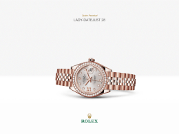 นาฬิกา Rolex Lady-Datejust 28 รุ่น: ทองชมพู (Everose gold) 18 ct