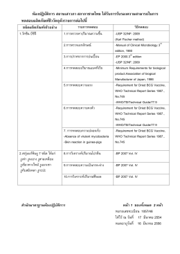 ห้องปฏิบัติการ สถานเสาวภา สภากาชาดไทย ได้รับการรับรองความสามารถใน