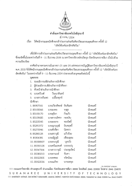 คําลังมหาวิทยาลัยเทคโนโลยีสุรนารี
