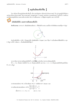 [ อนุพันธ์ของฟังก์ชัน ]