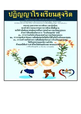 ปริญญาโรงเรียนสุจริต