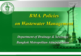 Water Quality Management in bangkok