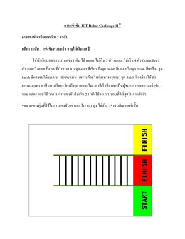 การแข่งขัน ICT Robot Challenge 11th การแข่งขันแบ่งออก