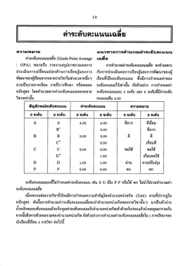 ค่าระดับคะแนนเฉลีย - SWU eJournals System