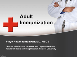 Thai adult immunization acip 2013