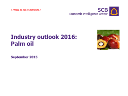 Industry outlook 2016: Palm oil
