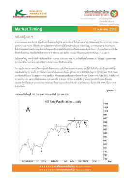 Market Timing 15 ตุลาคม 2552