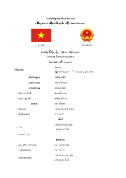 สาธารณรัฐสังคมนิยมเวียดนาม Cộng hòa xã hội chủ nghĩa Việt Nam (