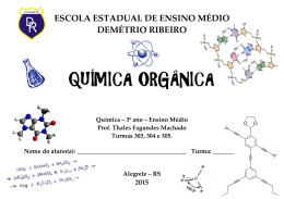 química orgânica - Professor Thales Fagundes Machado