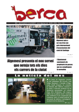 Algemesí presenta el nou servei que neteja tots els dies els carrers