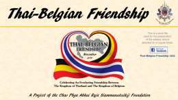 Thai-Belgian Friendship