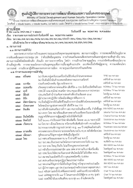 Page 1 ๕ - ๑ ๑/s or or c} | ศูนย์ปฏิบัติการกระทรวงการพัฒนาสังคมและ