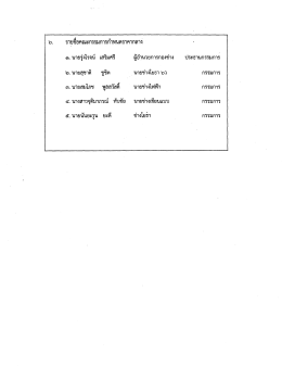 ๑. บายรุ่งโรจน์ เสริมศรี ๒. บายสุชาติ ขูซิต ๓. นา