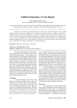 Labial Leiomyoma: A Case Report