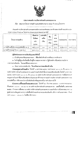 ประกาศองค์การบริหารส่วนตําบลหนองควาย