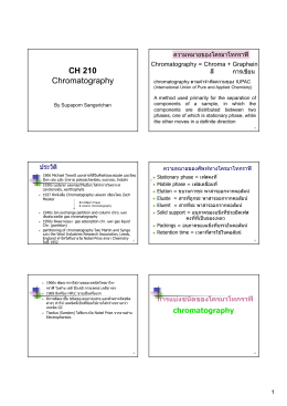 CH 210 Chromatography