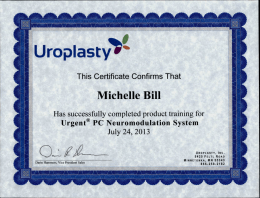 Click her to view Michelle`s certificate of completion