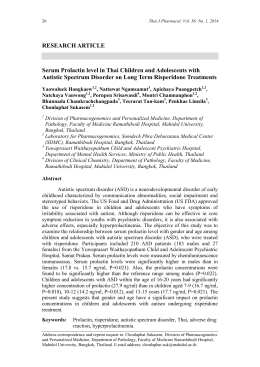 RESEARCH ARTICLE Serum Prolactin level in Thai