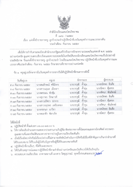 Page 1 คำสั่งโรงเรียนแคมป์สนวิทยาคม ที่ ๑๙๖ / ๒๕๕๙ เรื่อง แต่งตั้ง