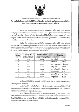 ประกาศสํานักงาบปลัดกระทรวงเทคโนโลยีสารลบเทà