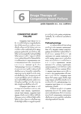 CONGESTIVE HEART FAILURE Pathophysiology