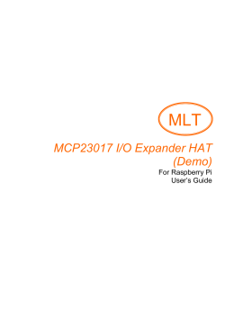 MCP23017 I/O Expander HAT (Demo)