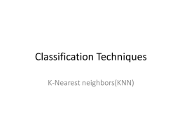 Classification Techniques