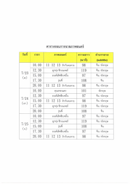 ตารางฉาย (ไทย) final