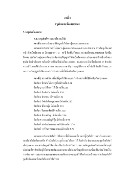 บทที่5 สรุปผลและข้อเสนอแนะ 5.1 สรุปผลโครงงาน 5.1.1 สรุปผลโครงงาน