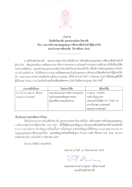 ฉบับที่ 1 - บัณฑิตวิทยาลัย จุฬาลงกรณ์มหาวิทยาลัย