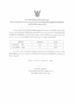 ประกาศวิทยาลัยเพีอการคับคว้าระดับรากฐาบ เรื