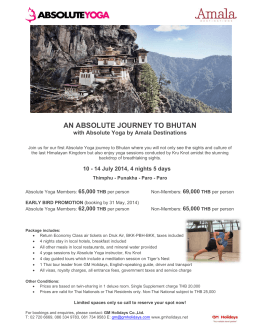 an absolute journey to bhutan