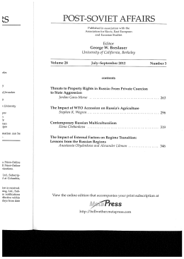 Page 1 POST-SOVTETAFFAIRS Publishedinassociationwith the