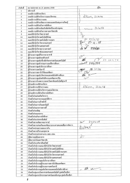 ตัวอย่างทะเบียนรับ-ส่งไปรษณียภัณฑ์, ใบนำส่งหนังสือ,สำเนาแจ้งเวียน