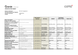 specification sheet