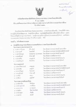 คําลังเครือข่ายวิทยาลัยลังกัดสถาบับพระบรมรà