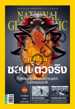 นิตยสาร National Geographic ปีที่ 14 ฉบับที่ 160 พฤศจิกายน 2557