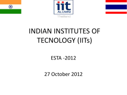 IITs - iit alumni association of thailand