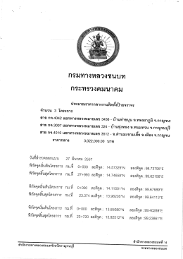 ประมาณราคา ป้ายจราจร 3 สาย