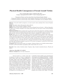 Physical Health Consequences of Sexual Assault Victims