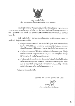 ตามที่ศาลจ้ตู้หวัดพัทยา ได้ออกประกาศสอบวู๊า